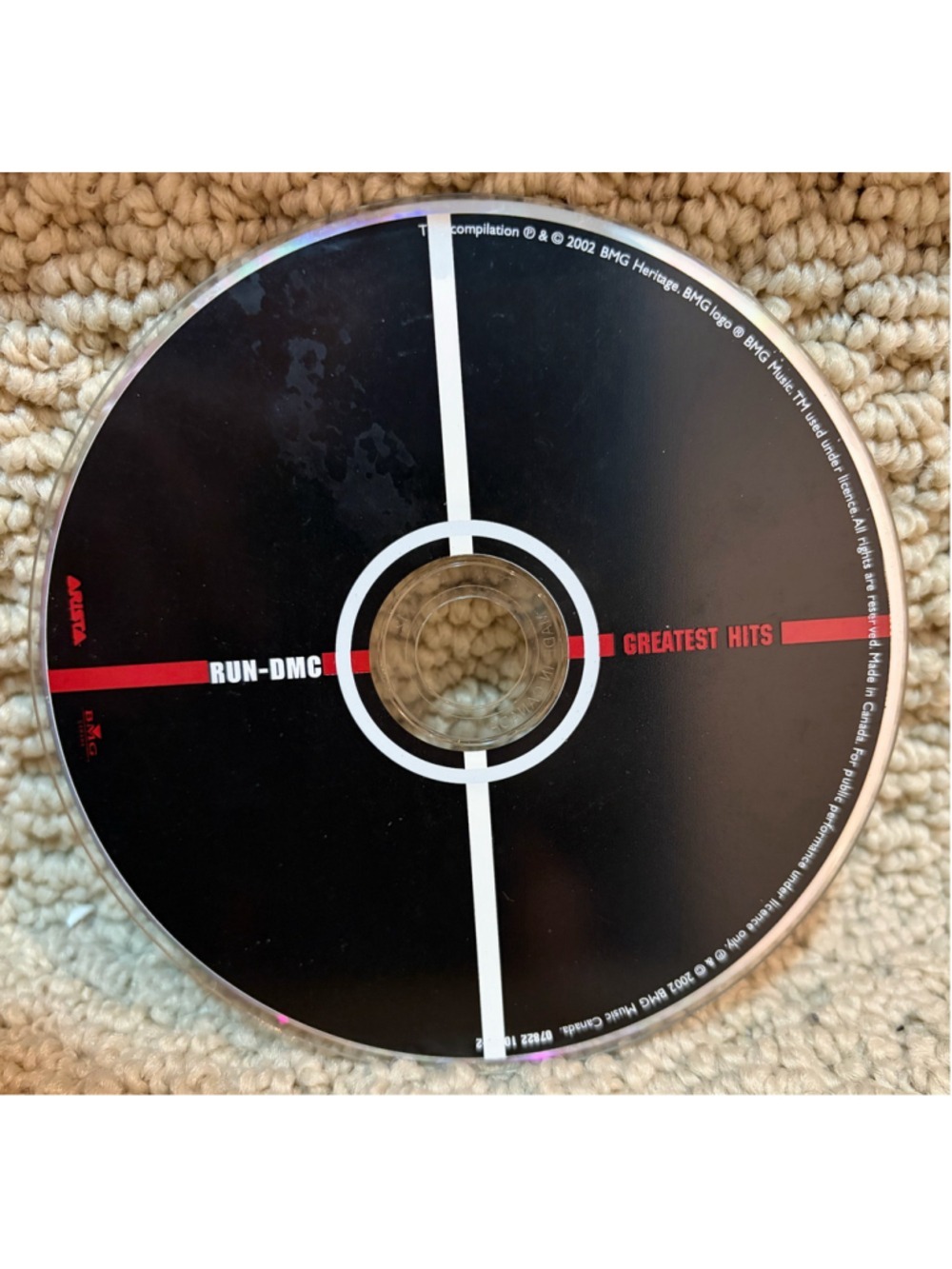 Run-DMC Greatest Hits CD Music Album Black and Red